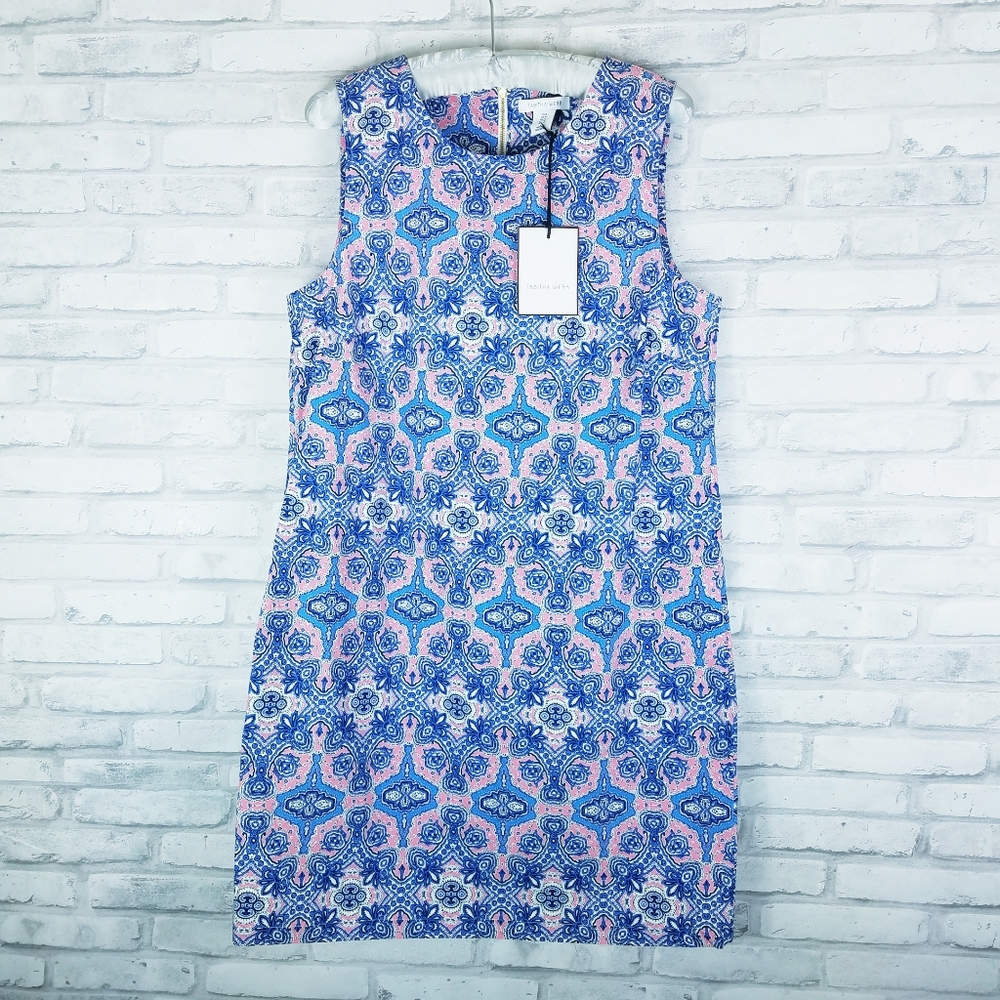 TABITHA WEBB Medallion Print Cotton Shift Dress